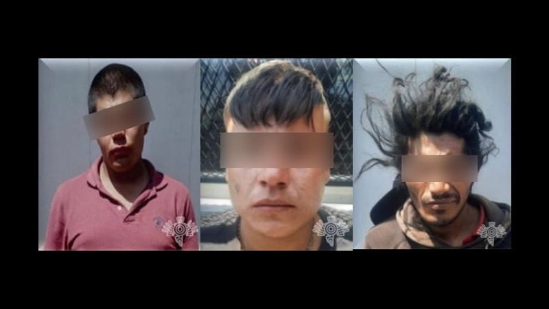 Detienen a 3 sujetos en posesión de droga y armas en San José Chiapa