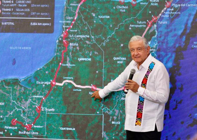 Recibirá AMLO este lunes en palacio nacional a famosos que están en contra del Tren Maya