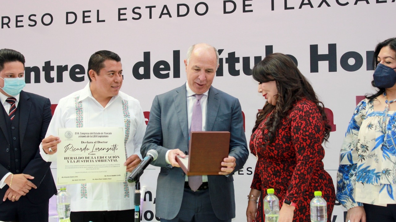 Reconoce congreso al Dr. Ricardo Lorenzetti como “Heraldo de la Educación y la Justicia Ambiental”