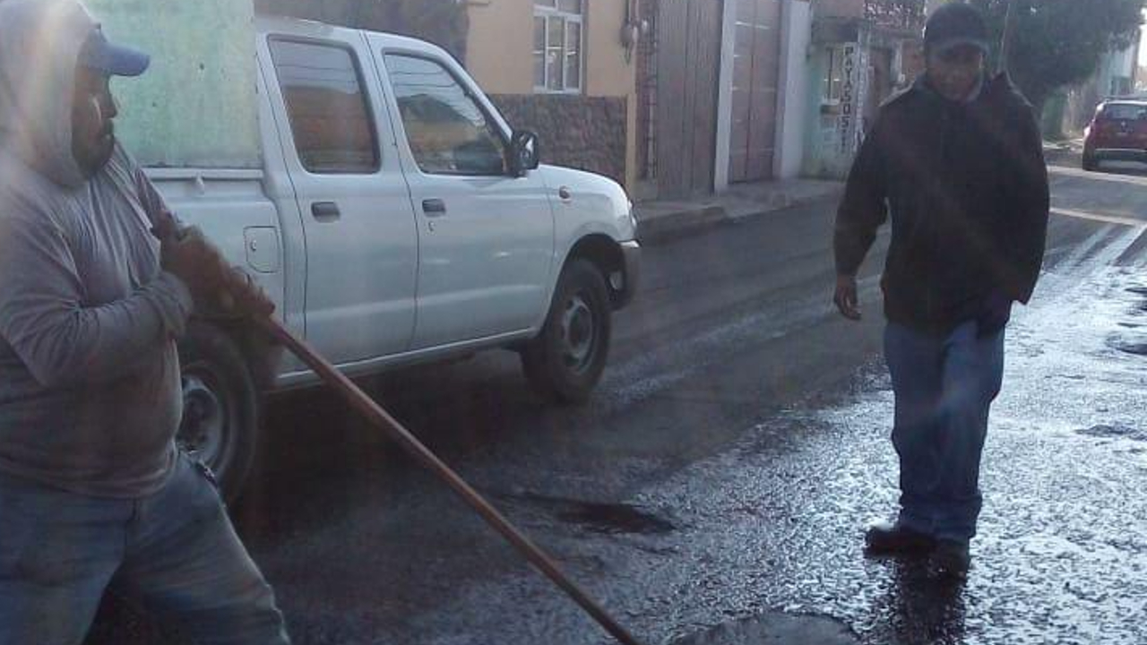 SOSAPACH inició con las labores de mantenimiento a la red drenaje de San Matías Cocoyotla