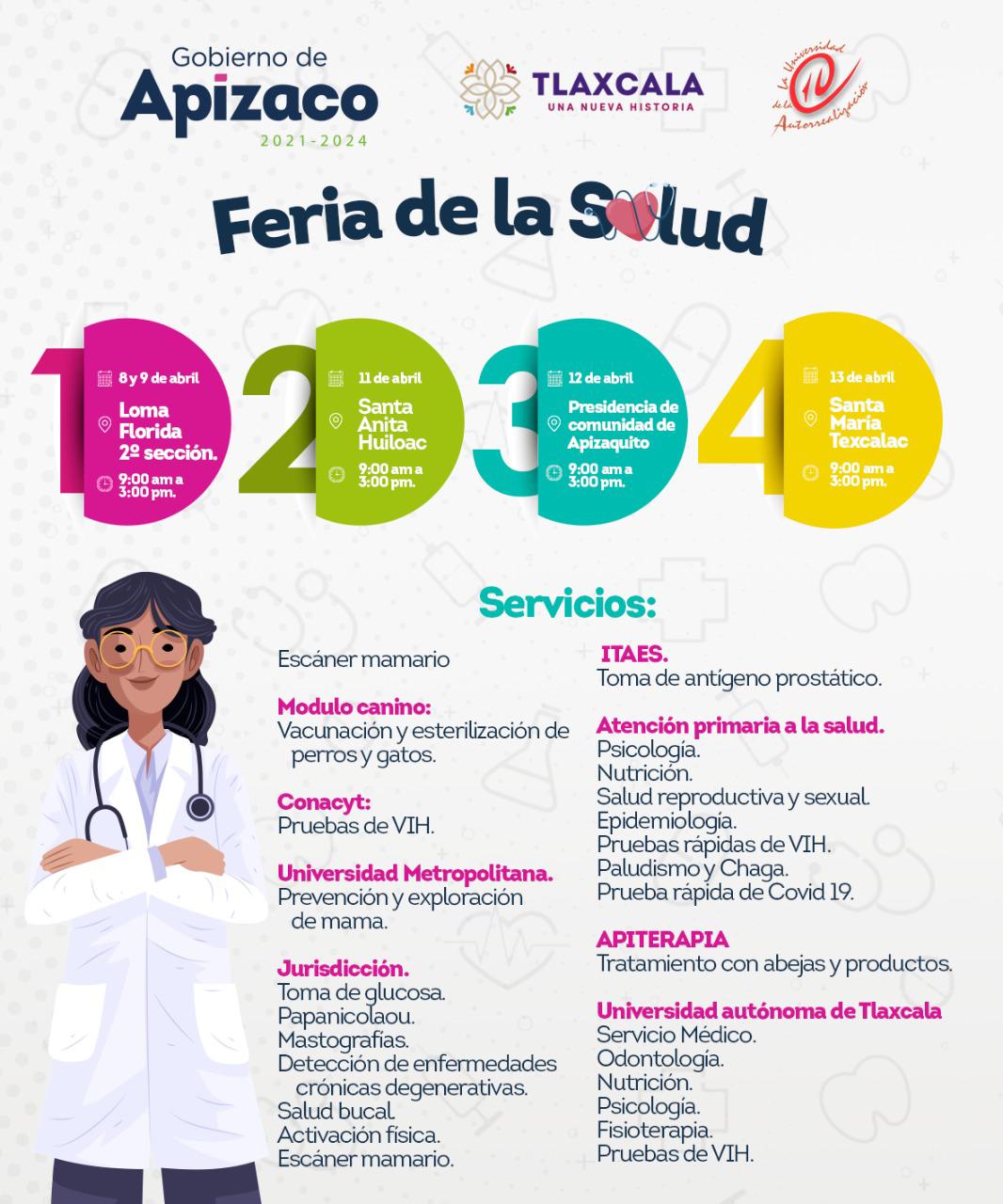 Acerca gobierno de Apizaco servicios de salud gratuitos a los ciudadanos