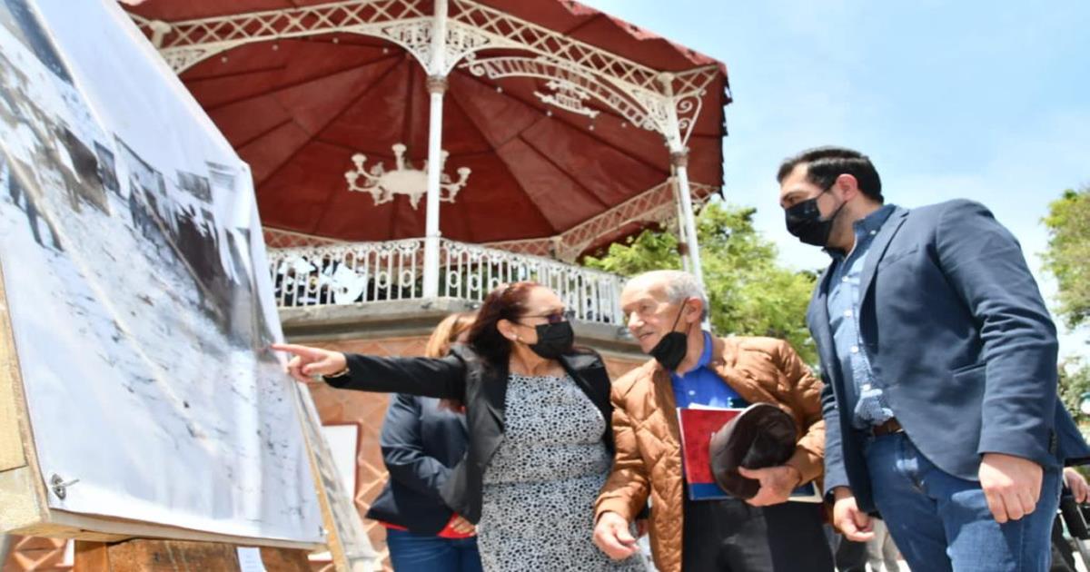 Conmemora ayuntamiento de Huamantla 117 aniversario del kiosco del parque Juárez