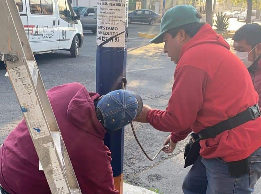 Para llorar: ni cables de semáforos se salvan de inseguridad en Apizaco