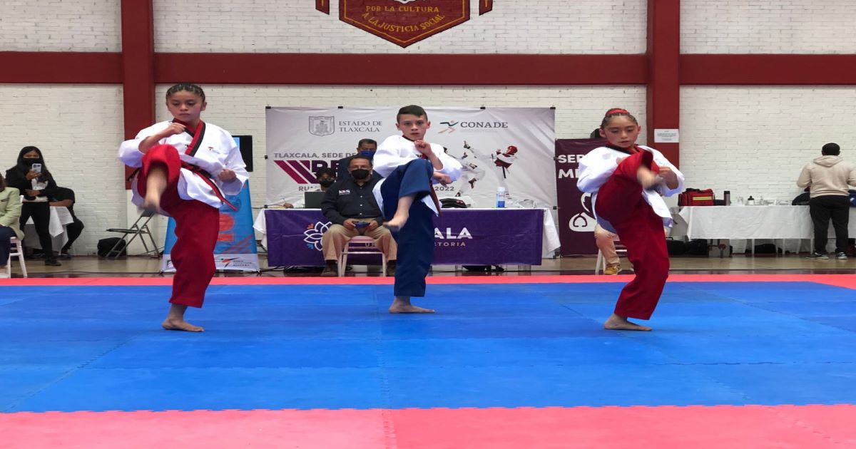 Equipo tlaxcalteca de POOMSAE de taekwondo clasificó a nacionales CONADE 2022
