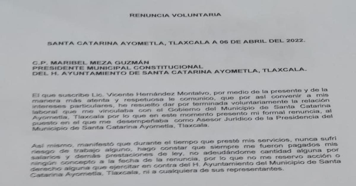 Por presunto acoso contra funcionaria, jurídico de Ayometla renuncia a su cargo