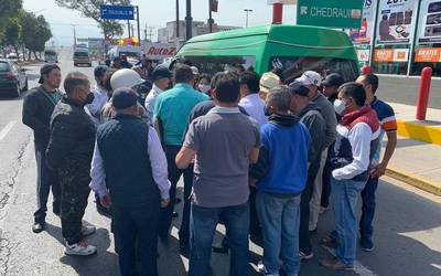 Transportistas de Tlaxcala capital exigen que no intervengan rutas a la SMyT
