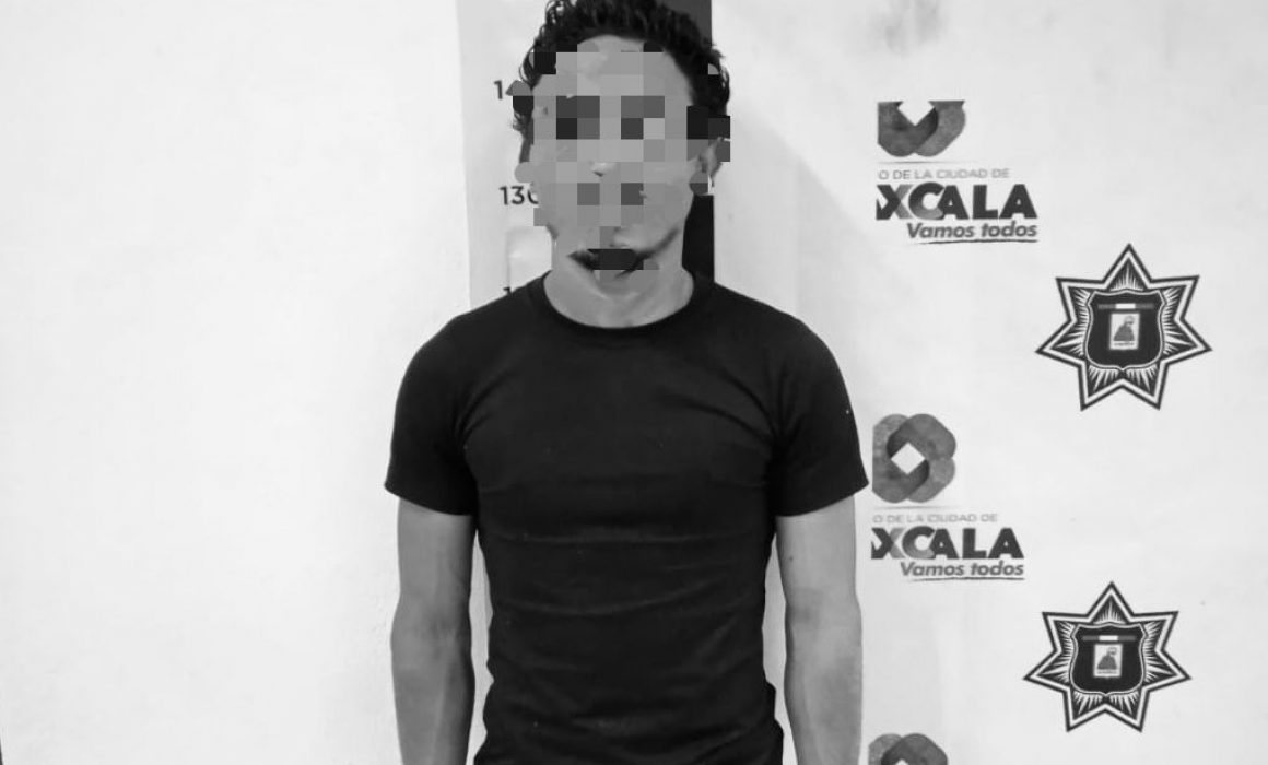 Detiene policía de Tlaxcala a presunto acosador sexual en parque La Ocotera