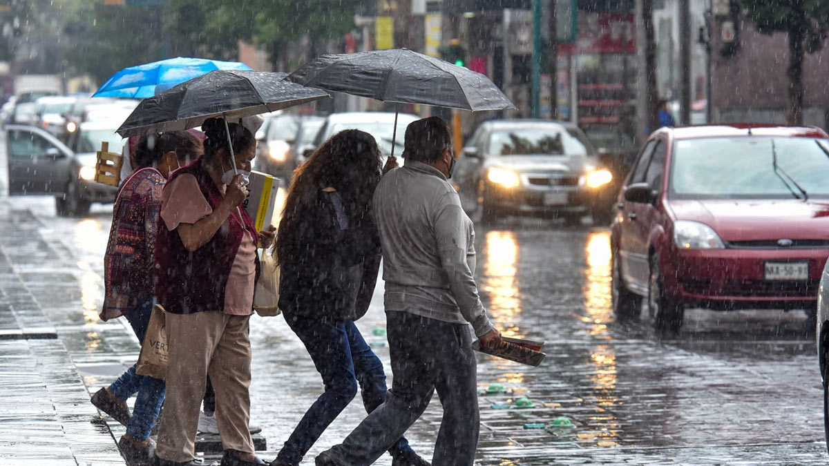 ¡Saca el paraguas! prevén lluvias y caída de granizo en norte, centro y oriente del país