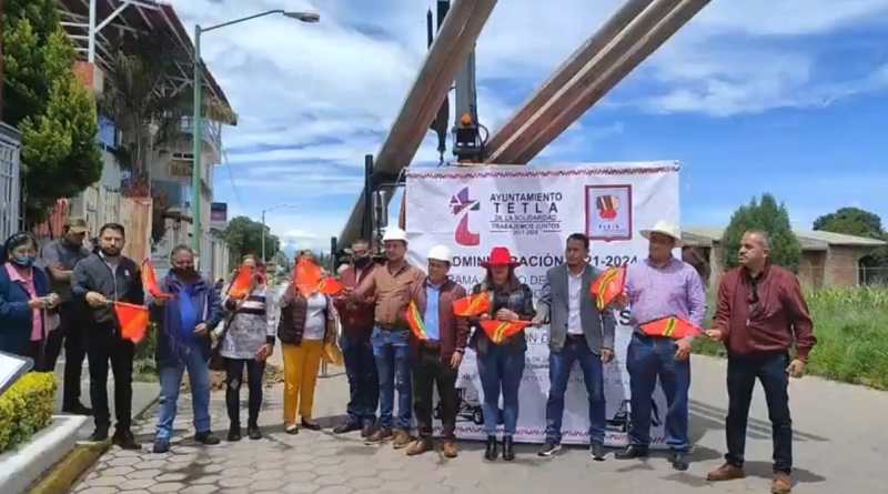 Alcalde de Tetla inicia aplicación de electrificación de la Sección Actipan