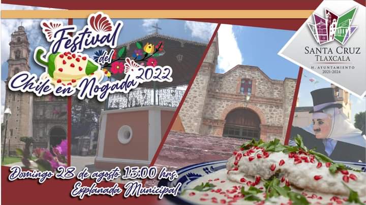 Alcalde de Santa Cruz Tlaxcala lleva lleva cabo el Festival de Chiles en Nogada