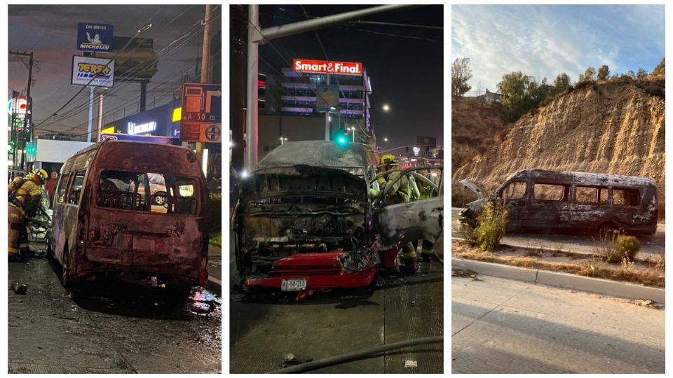 Ola de ataques en Baja California, civiles armados incendiaron vehículos