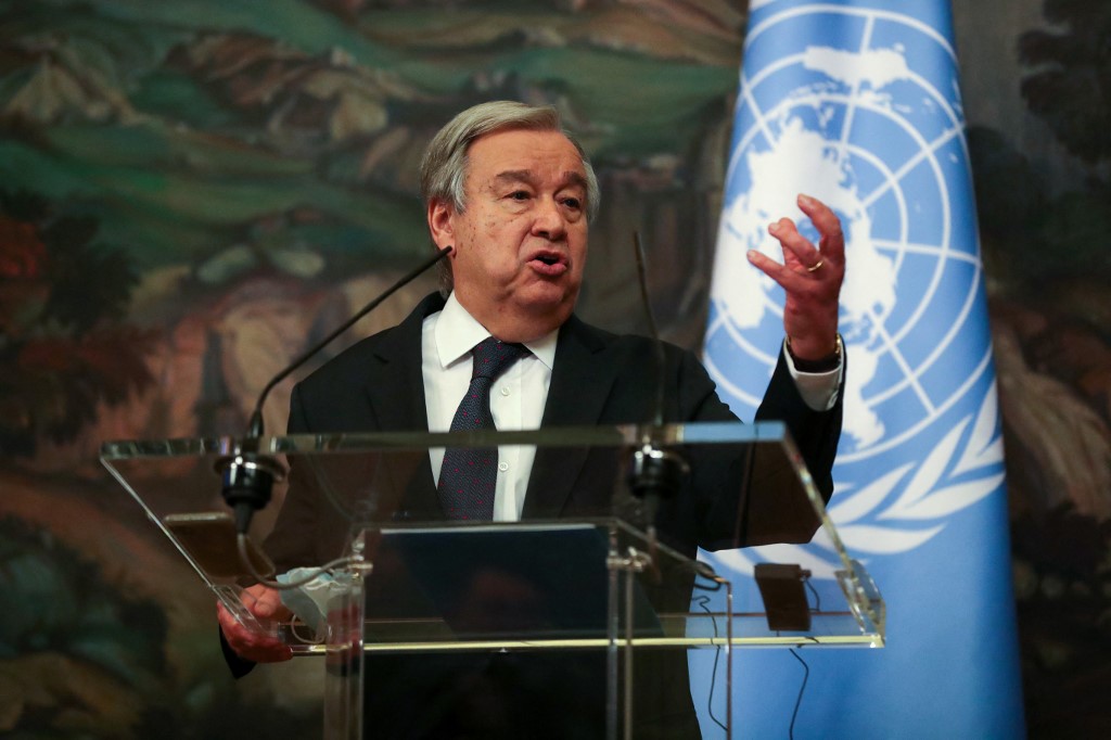 António Guterres llega a Ucrania para reunirse mañana con Zelenski y Erdogan