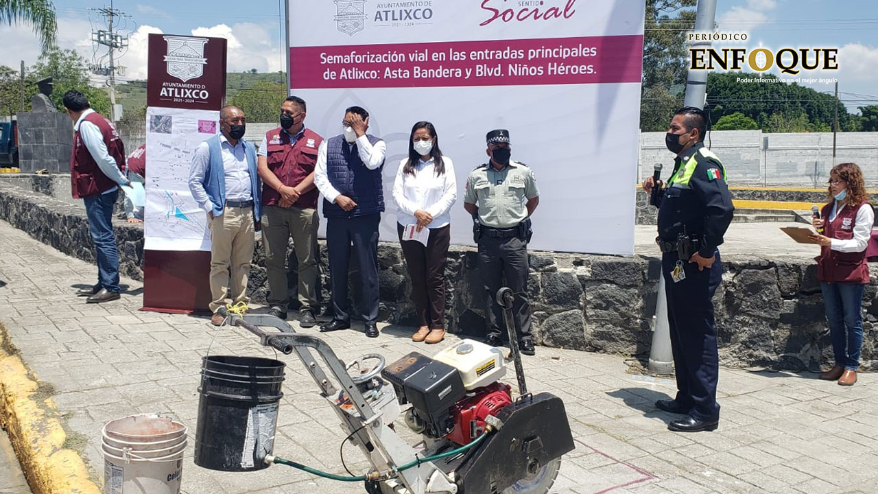 Ayuntamiento de Atlixco inicia obra en el crucero de Carretera Federal Puebla - Atlixco y Blvd. Rafael Moreno Valle