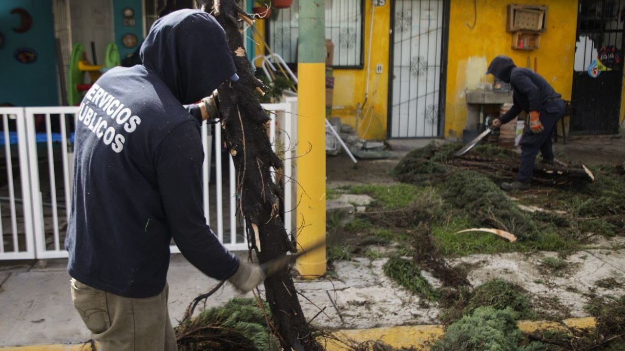 En San Andrés Cholula; fueron realizados labores de servicios público en la Delegación Atlixcayotl 