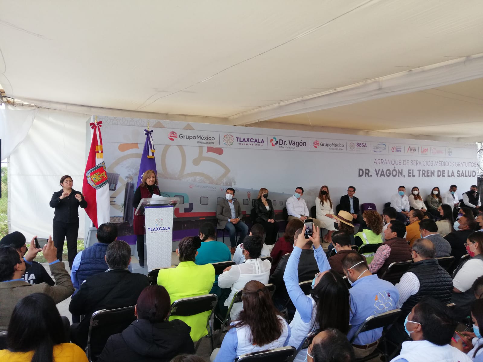 Se instala Dr. Vagón en Huamantla; serán cuatro días 