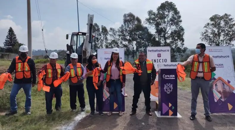 Santa Isabel Tetlatlahuca se inició la obra de la calle Zavaleta