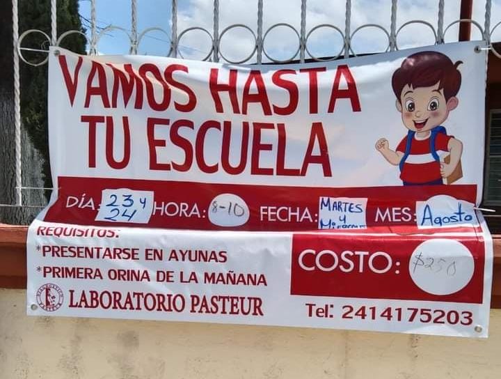  Secundaria en Contla condiciona exámenes médicos