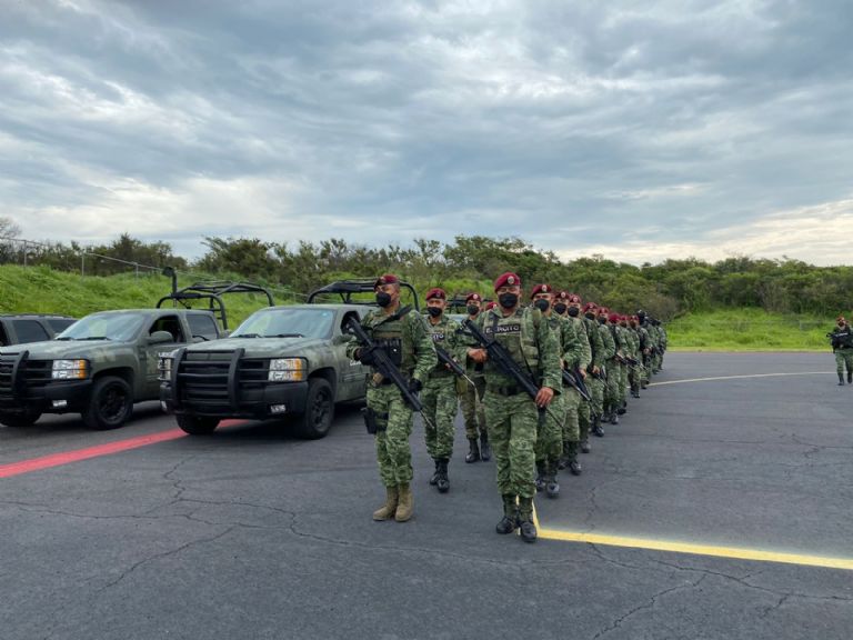 Llegan a Colima 100 fusileros de la Sedena que combatirán la delincuencia organizada