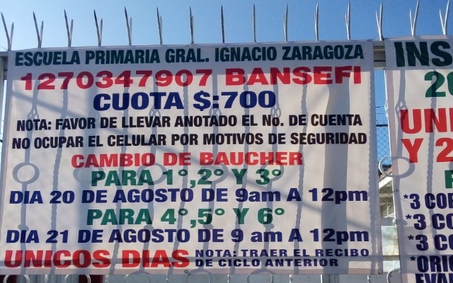 SEP atendió y resolvió 62 quejas de padres de familia por cobro de cuotas escolares