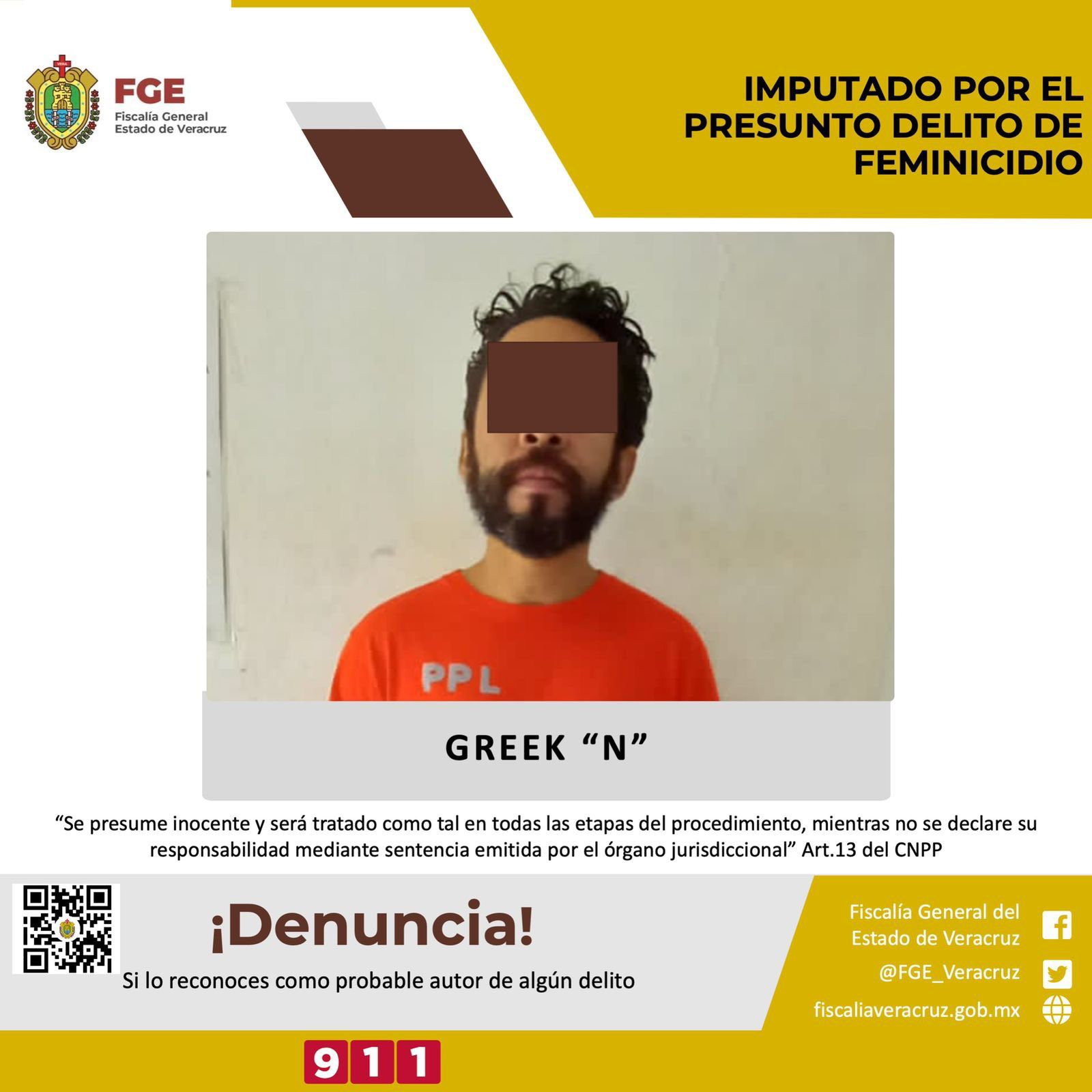 Greek N., en prisión por muerte de joven tlaxcalteca 