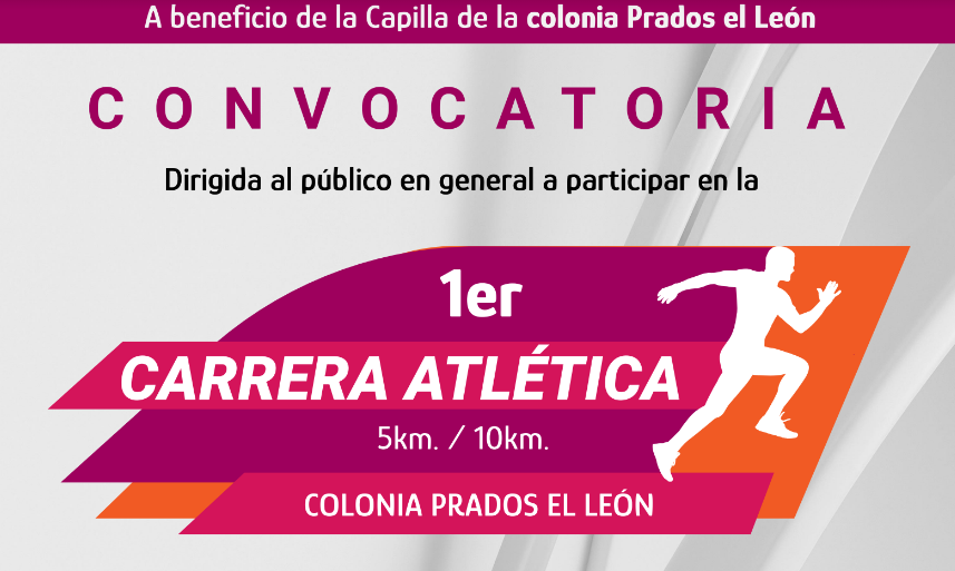 Convocan a atlixquenses a participar en la 1ra carrera atlética a beneficio de la colonia Prados el León