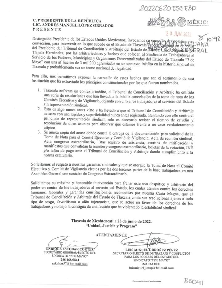 Busca Enrique Escobar cobijo con AMLO en contra del TCyA