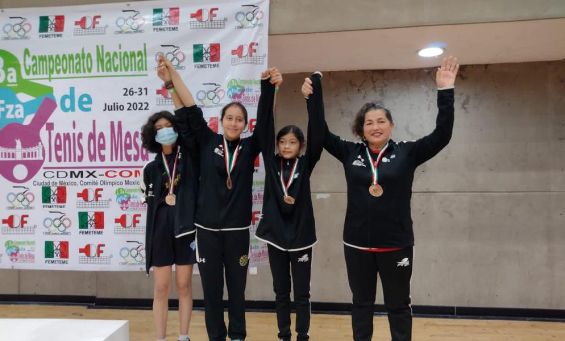 Bronceada participación en tenis de mesa en el nacional tercera fuerza 
