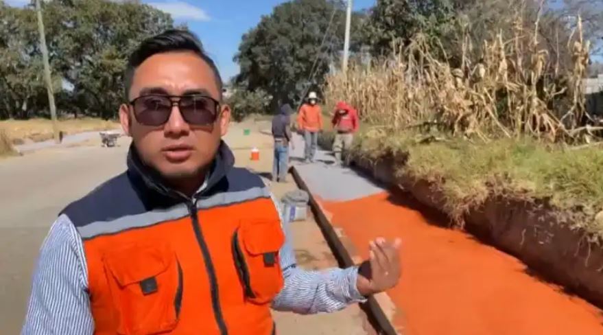 Ayuntamiento de Contla informa que la obra pública continua en el municipio