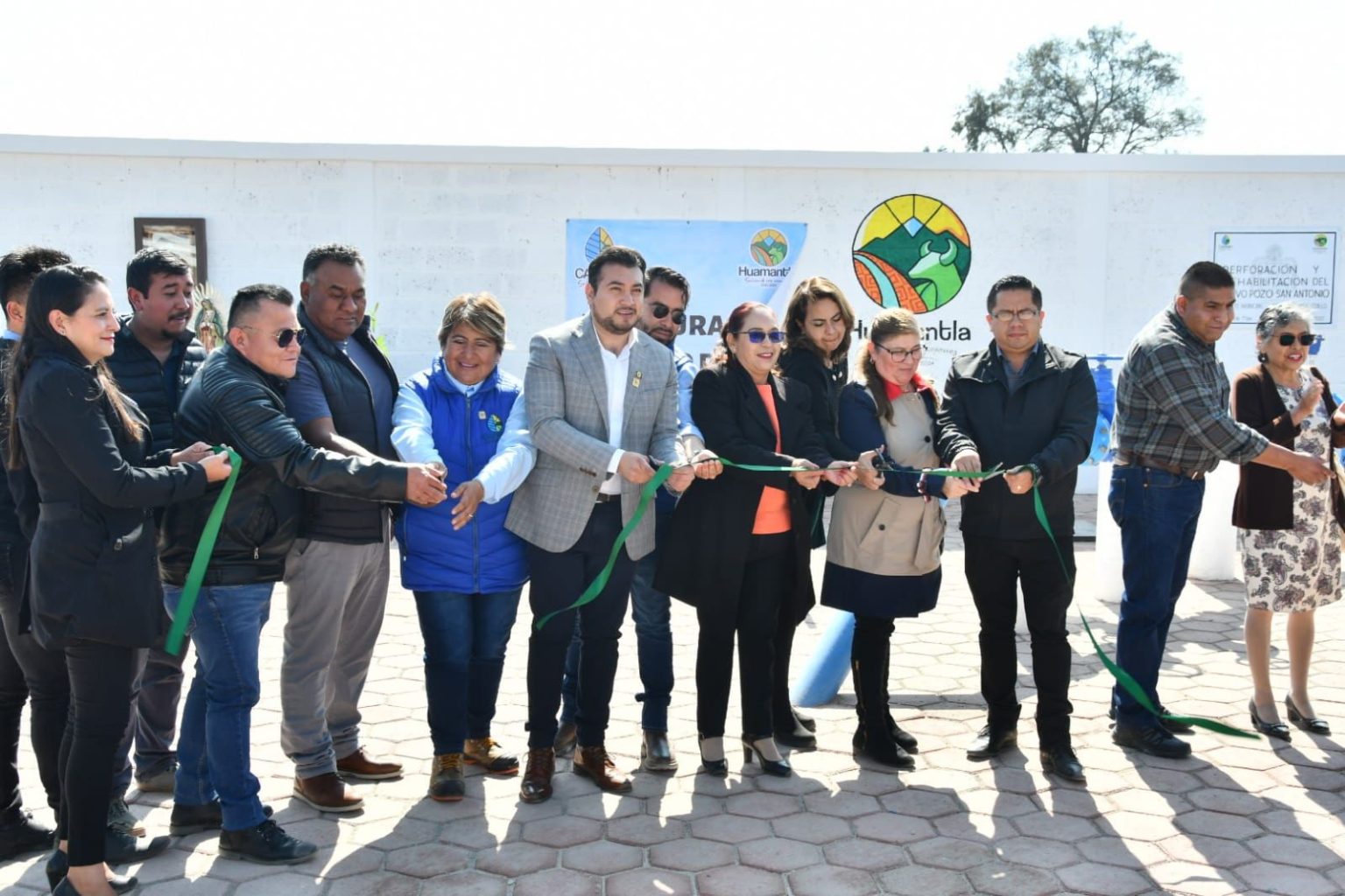 Alcalde de Huamantla inaugura pozo en beneficio de la ciudadanía
