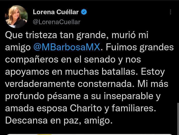 Se solidariza Cuéllar por muerte de Gobernador poblano