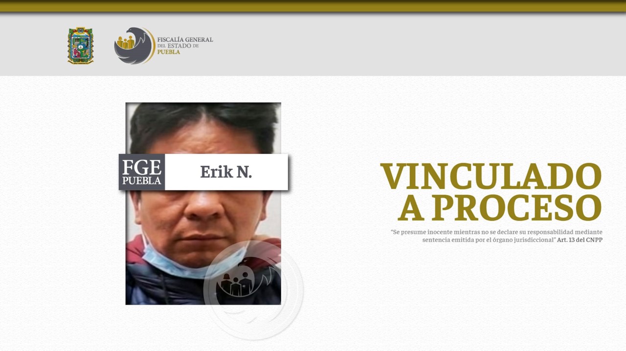 Vinculan a proceso a Erik N, por abusar sexualmente de las hijas de su pareja en Hueyotlipan 