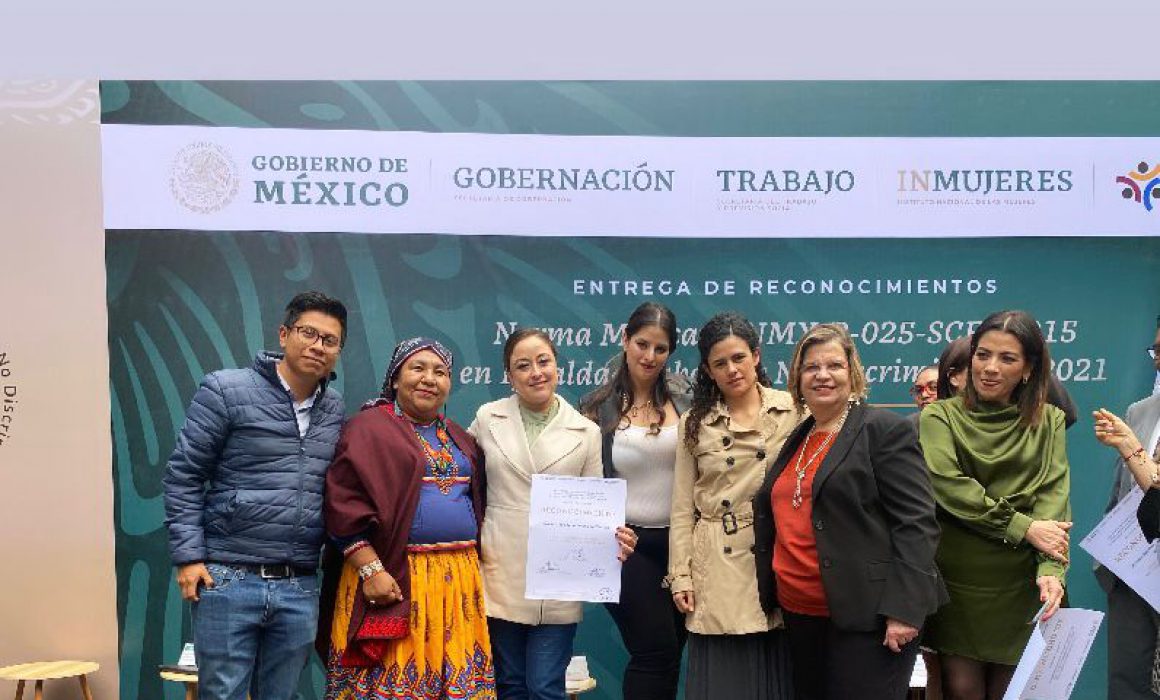 Recibe UTT reconocimiento en igualdad laboral y no discriminación
