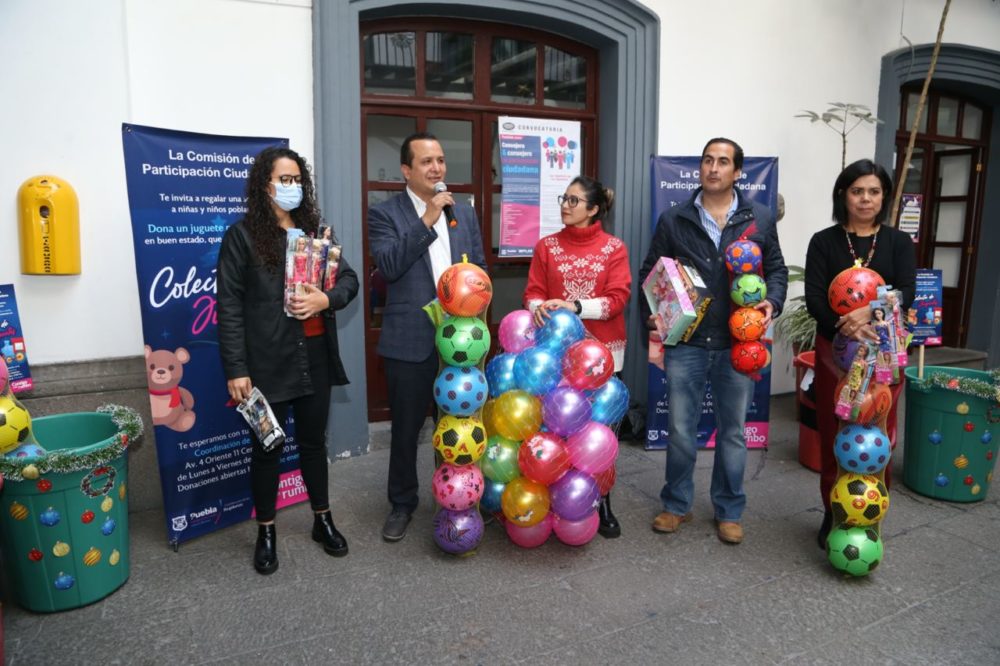 Inician colecta de juguetes para donar a niños y niñas de Puebla