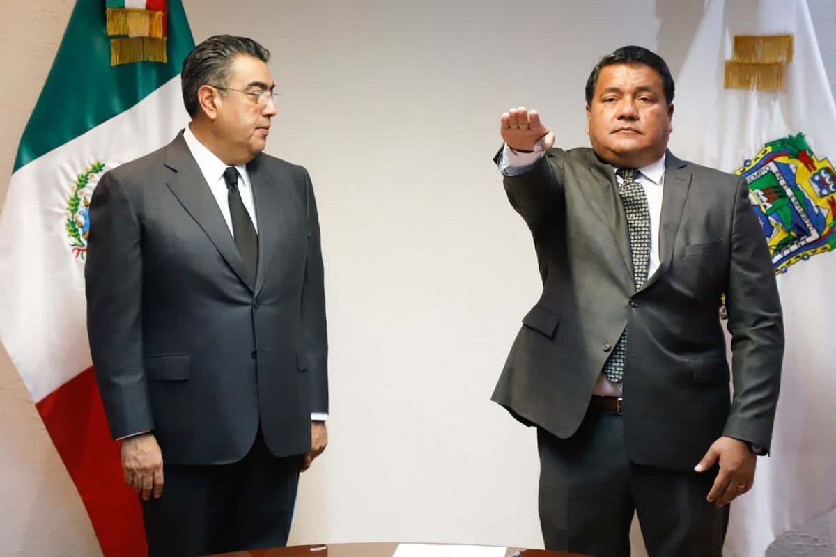Nombra Sergio Salomón Céspedes a Julio Huerta como el nuevo secretario de Gobernación de Puebla