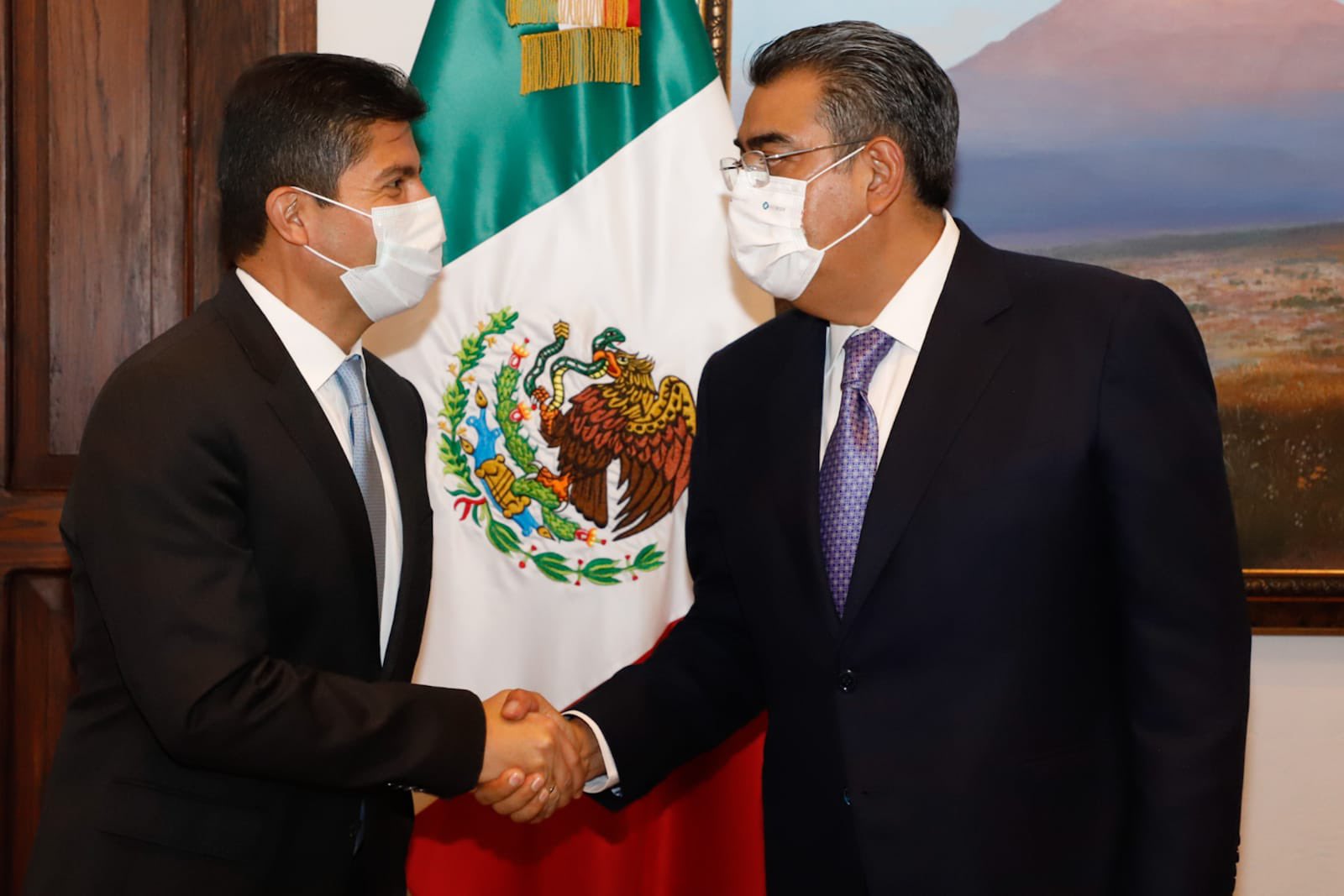 Eduardo Rivera y Sergio Salomón se reúnen y refrendan trabajo conjunto
