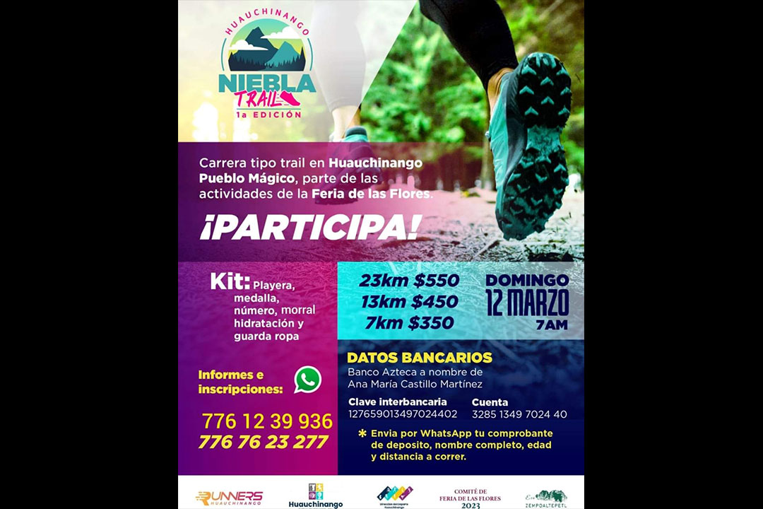 Anuncian el Niebla Trail en Huauchinango 