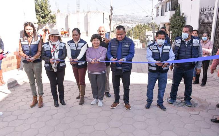 Ángelo Gutiérrez Hernández entrega obras finalizadas en calles del municipio de Apetatitlán