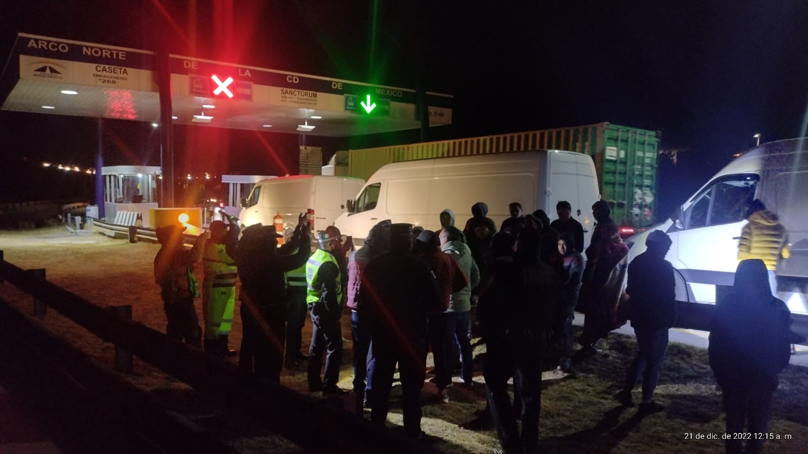 Ante aumento de asaltos, comerciantes cierran caseta de Arco Norte, en Sanctórum 