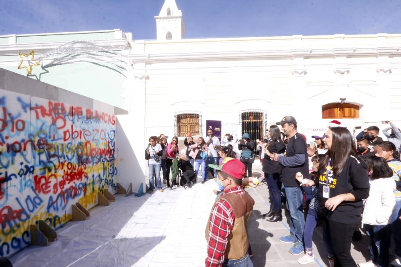 Pintaron SEDIF y TELETÓN mural “Desafío Por México” en Tlaxcala