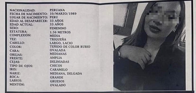 Mujer peruana desaparecida en Puebla es hallada muerta, en Tlaxcala