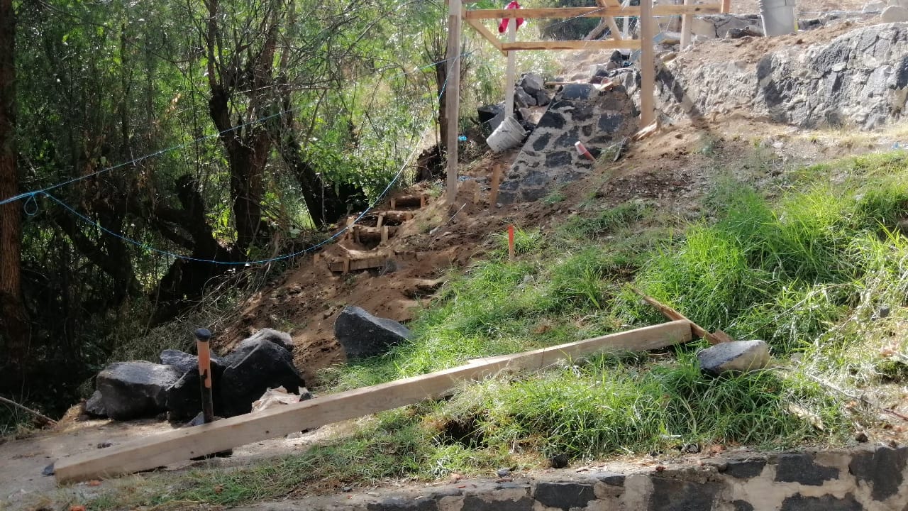Rehabilitación de las escalinatas del “Pocito” estará lista a finales de febrero