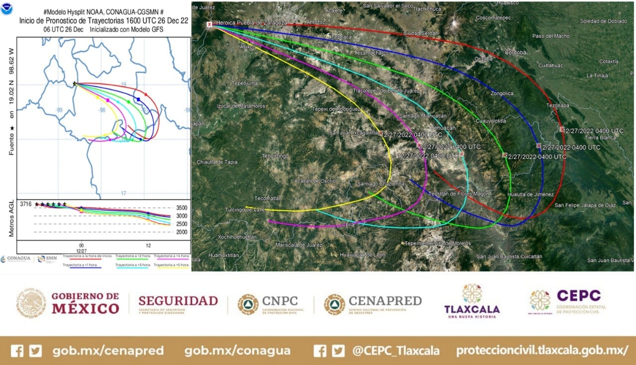 Emite CEPC recomendaciones por caída de ceniza del Popocatépetl