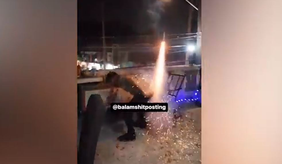 "Por esto los hombres viven menos que las mujeres": Jóvenes colocan cohete en el trasero de su amigo y sale mal