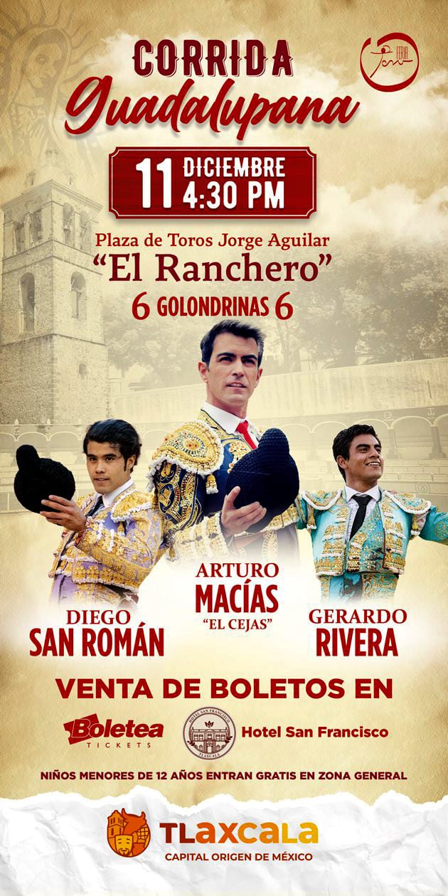 Ayuntamiento de Tlaxcala anuncia que ya está todo listo para la Corrida Guadalupana