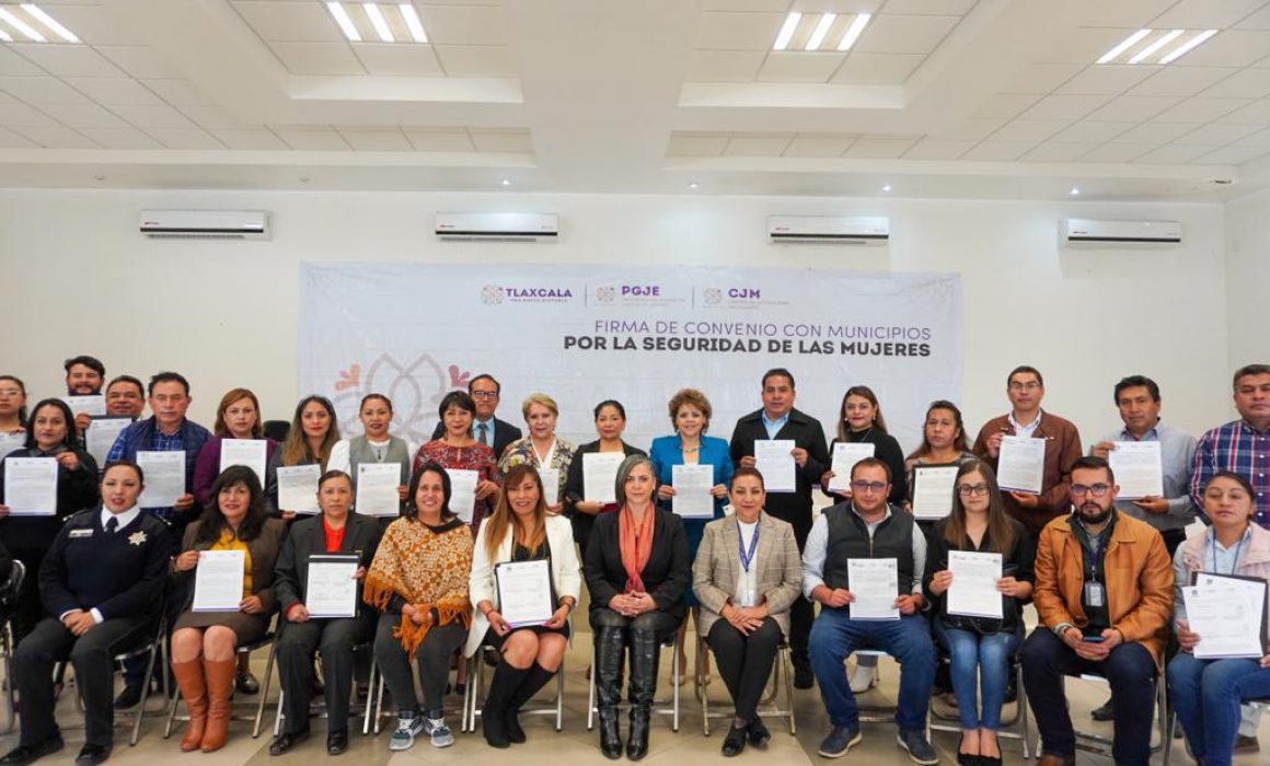 Firma PGJE y CJM convenio por la seguridad de mujeres en municipios