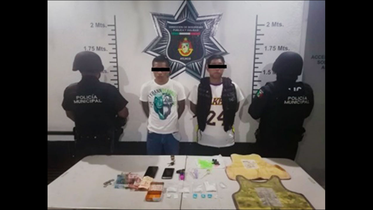 Policía municipal de Atlixco realiza detención por delitos contra la salud 