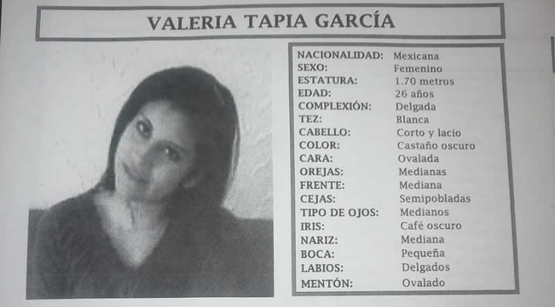 Se solicita apoyo para localizar a Valeria Tapia; fue vista por última vez en San Martín Texmelucan
