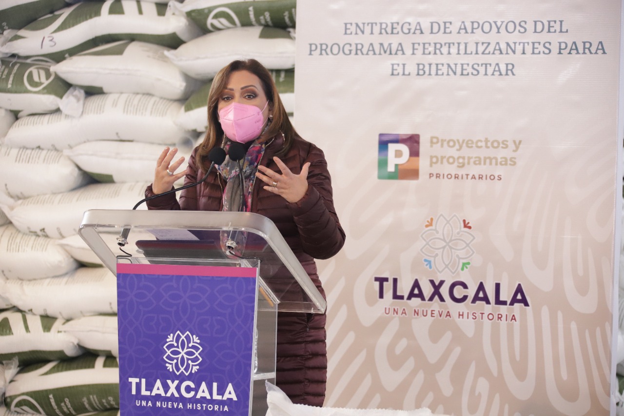 Entregó gobernadora Lorena Cuéllar apoyos del programa fertilizantes para el Bienestar