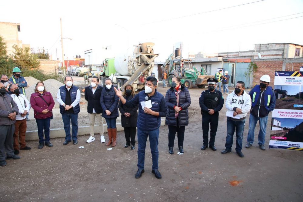 Ayuntamiento de Puebla inicia reparación de calles al sur de la ciudad