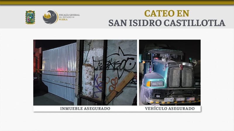 Catean domicilio en San Isidro Castillotla; se reportó un vehículo con mercancía robada